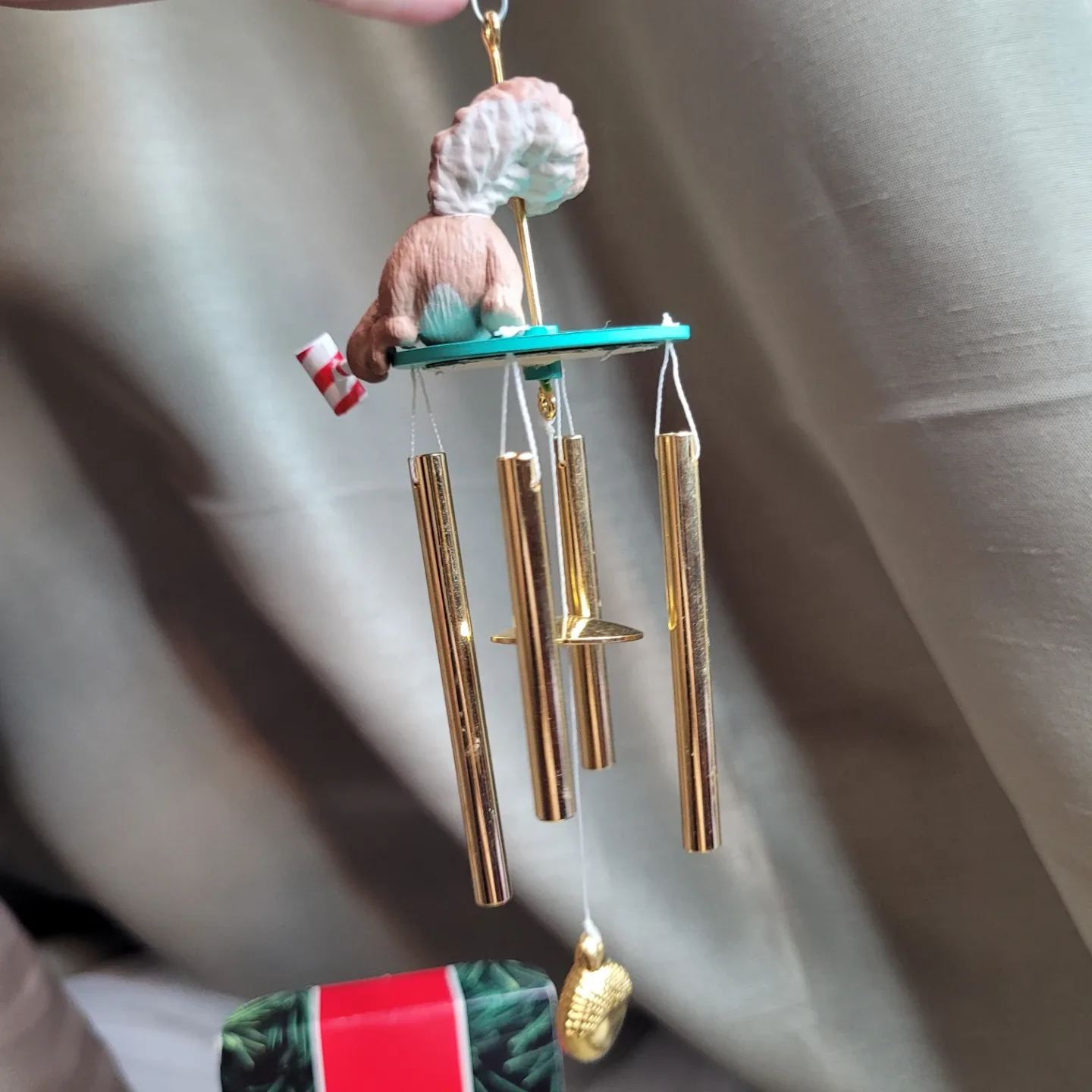 Collectible 1990 Hallmark Chiming In Holiday Christmas Ornament image indicator(3)