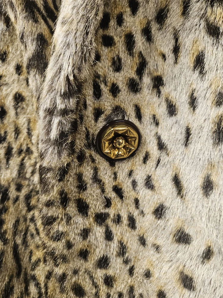 Shaytoon XS Leopard Print Faux Fur Coat - photo 2