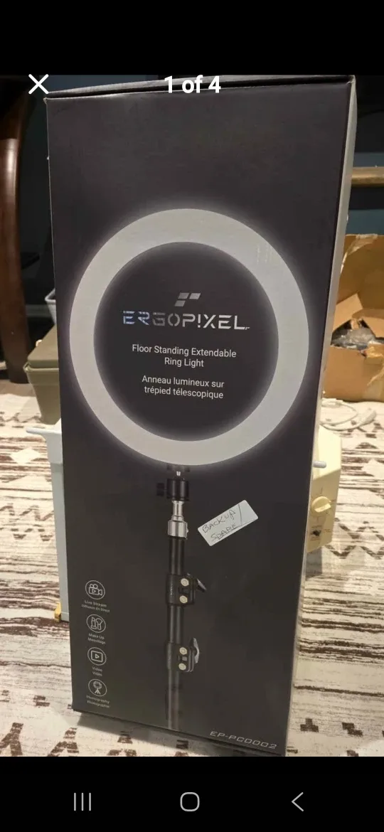 Ergopixel Floor Standing Extendable Ring Light