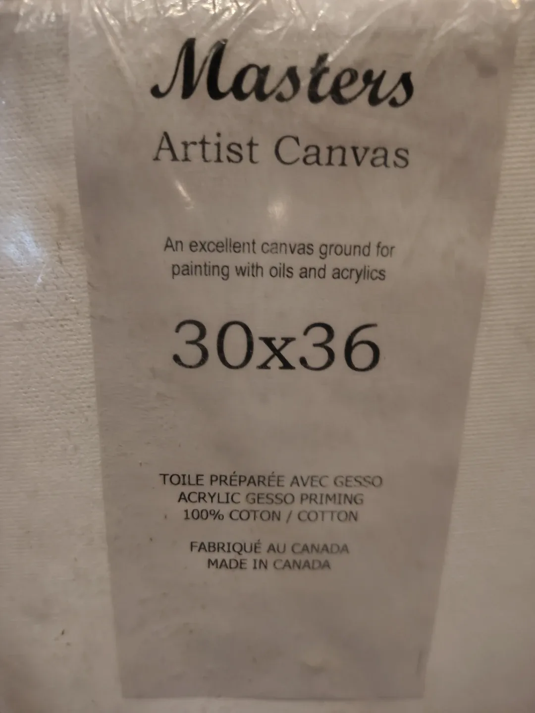 Artist Alert! NEW Masters Artist Canvas 30x36 image indicator(2)