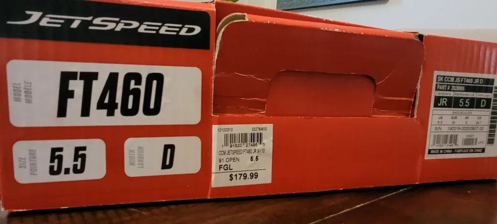 CCM JetSpeed FT460 JR Ice Hockey Skates - Size 5.5D image indicator(3)