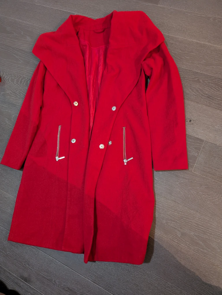 Brand new Red Wool Blend Coat