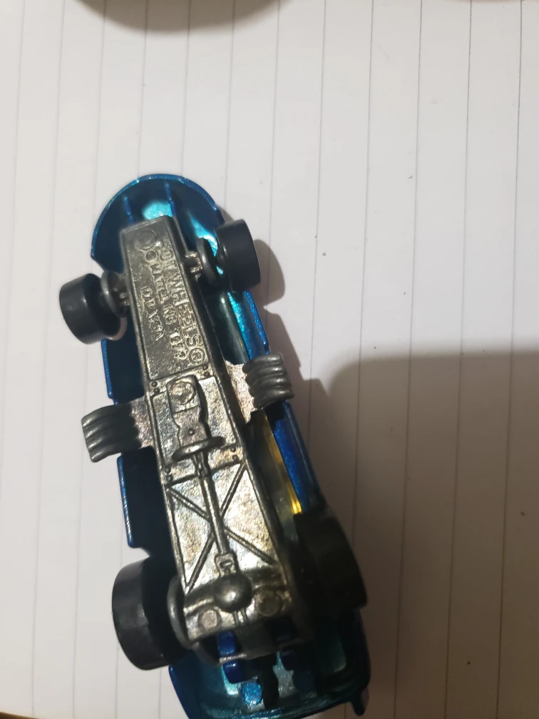 Hot Wheels 1977 Chevy dragster blue logo - photo 4