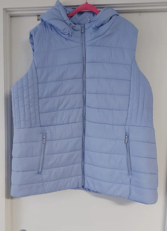 My Style Puffer Vest - Light Blue, 3X
