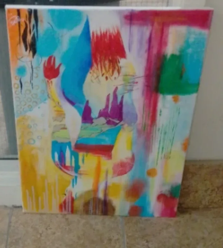 Abstract Painting on Canvas