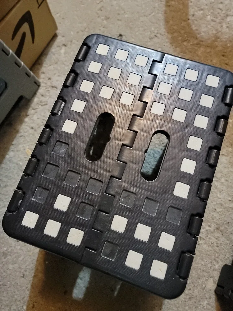 Folding Step Stool - Black and Blue 3 pcs image indicator(4)