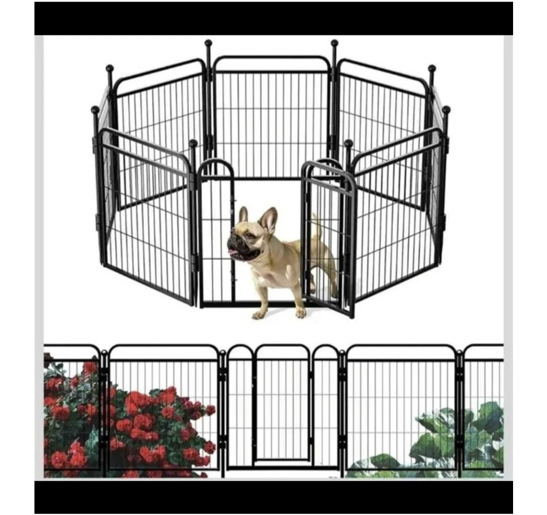 New Gardner Pet Dog Playpen - Black
