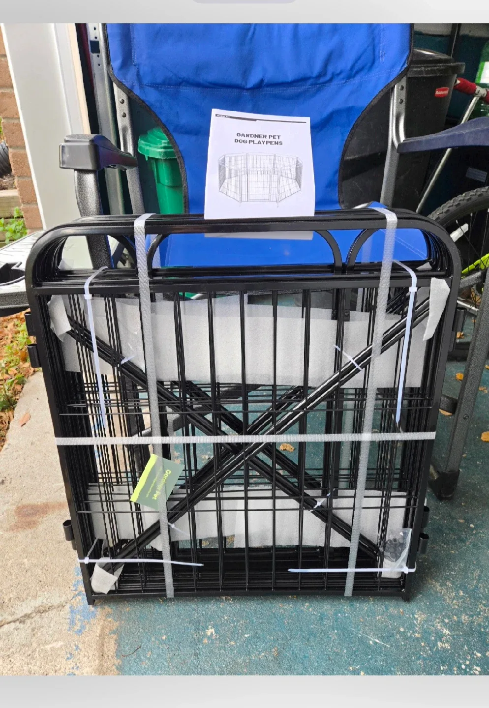 New Gardner Pet Dog Playpen - Black image indicator(2)