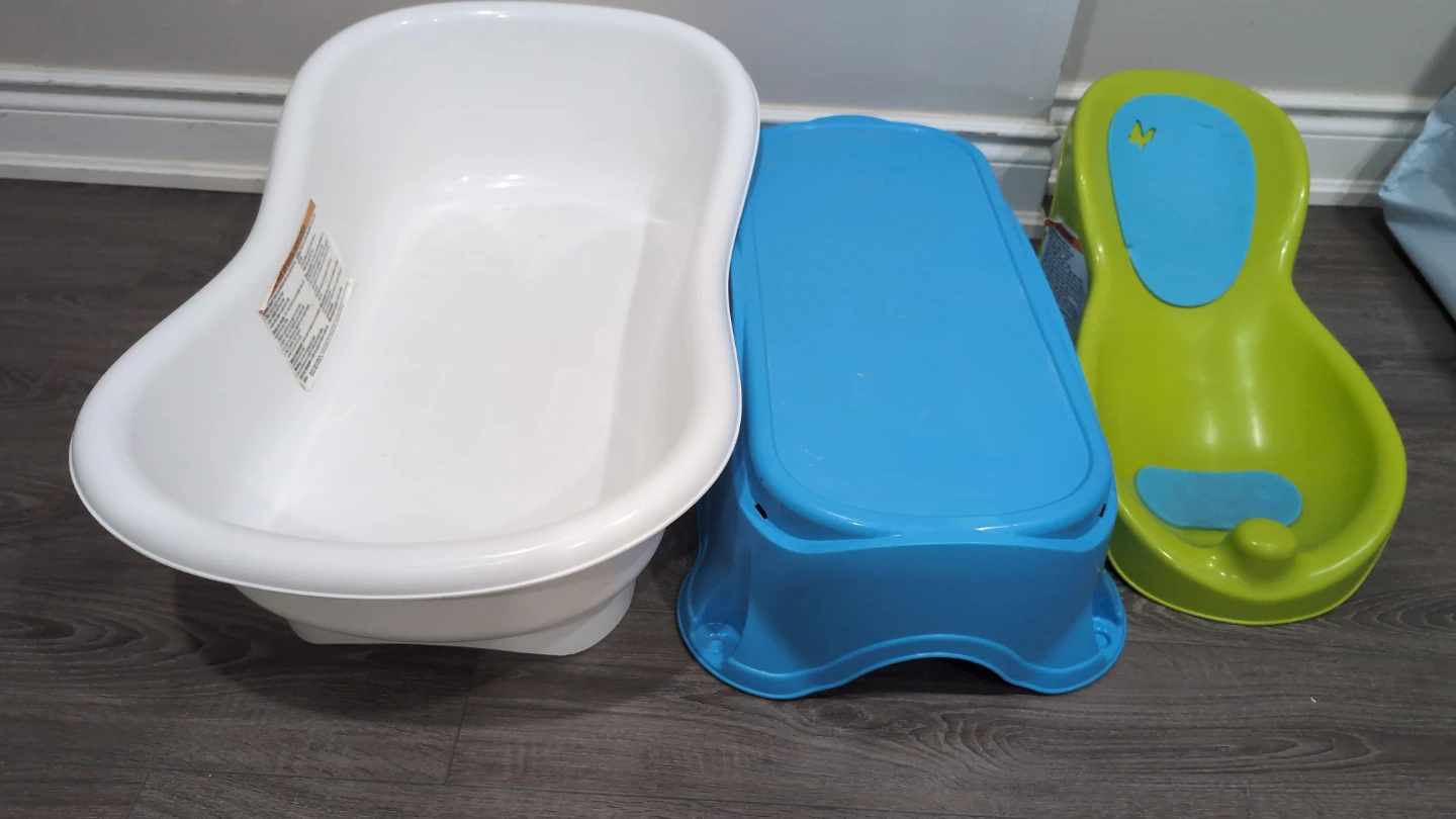 Baby Bathtub and Support Seat 3 piece