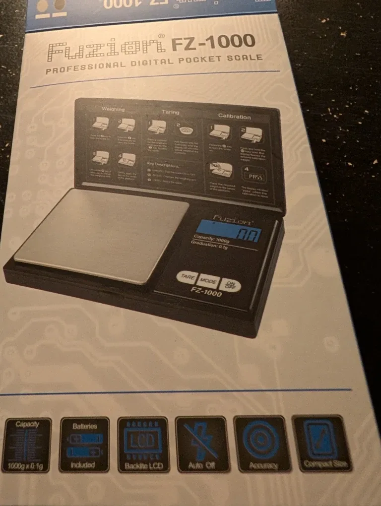 Fuzion FZ-1000 Digital Pocket Scale - New in Box