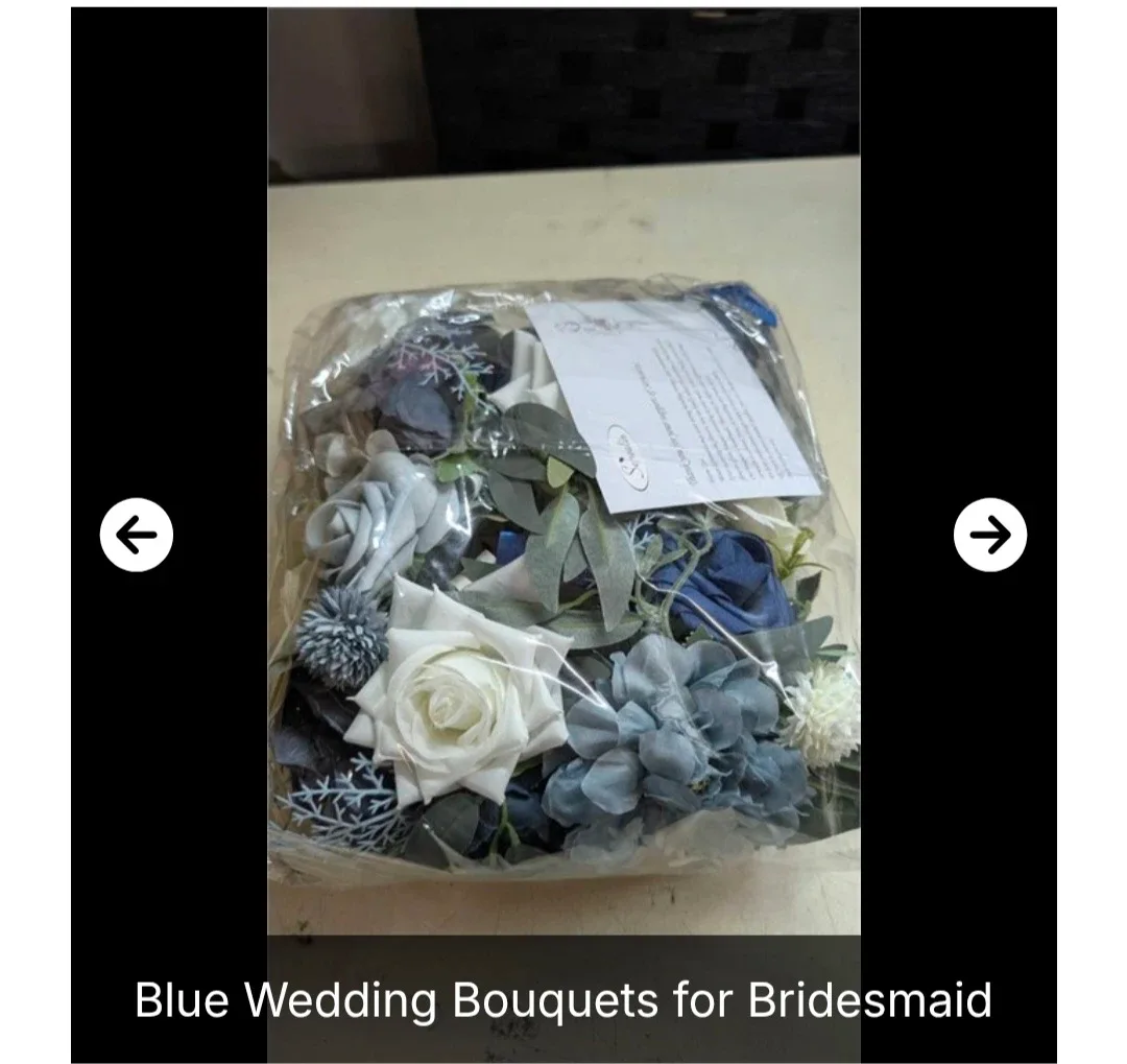 New Serwalin Blue Wedding Bouquets - Set of 4 image indicator(2)