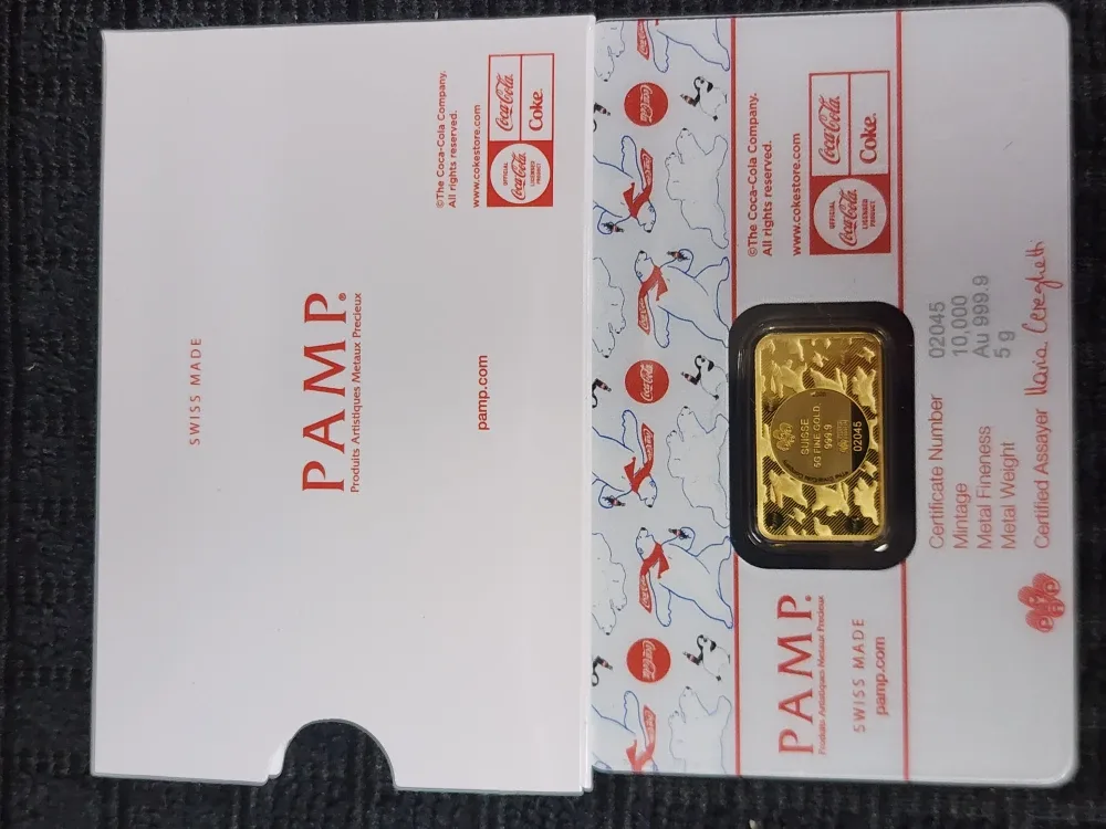 Coca-Cola PAMP 5g Pure Gold Bar image indicator(3)