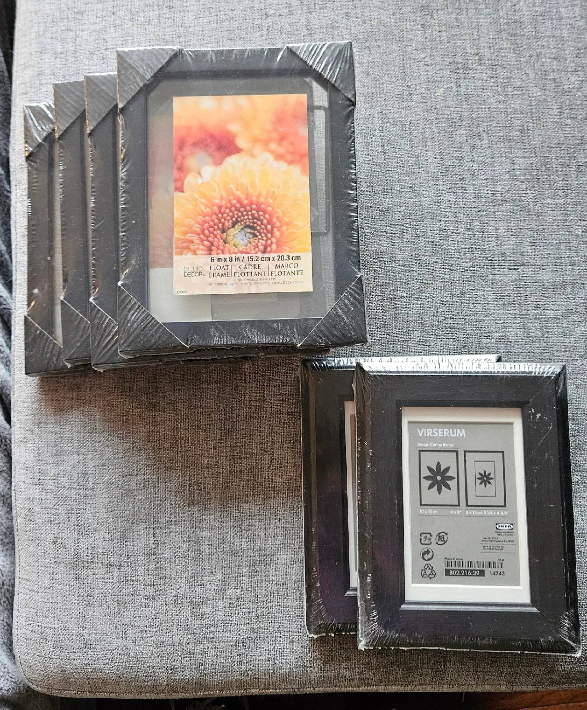 IKEA VIRSERUM Black Picture Frames New thumbnail