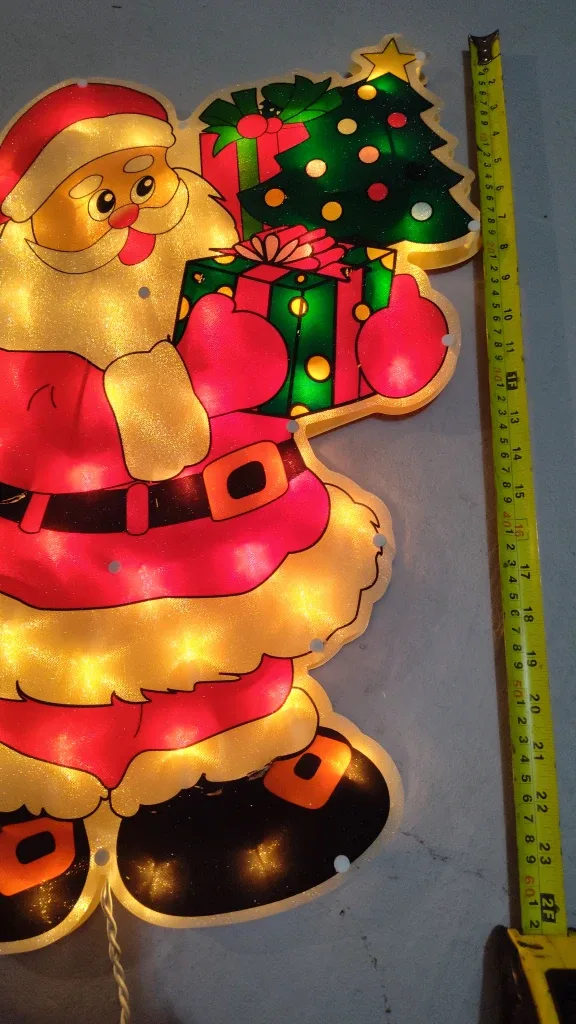 Santa Christmas Window Decoration Light image indicator(4)