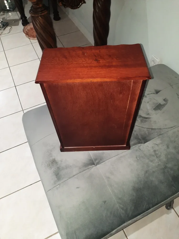 Vintage Wooden Jewellery Box with Drawers image indicator(5)