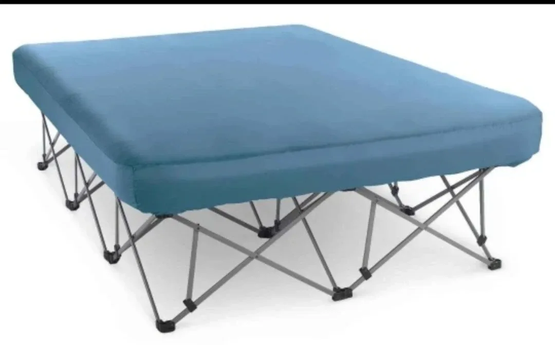 BNIB Queen sized Folding Camping Cot - Blue