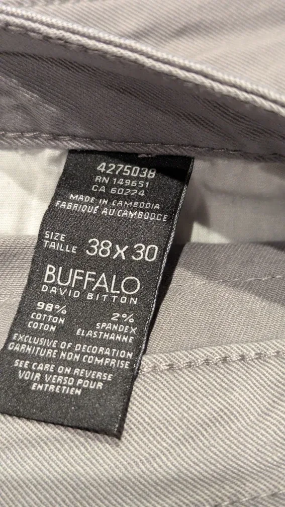 Buffalo David Bitton SAM-X Slim Straight Stretch Jeans 38x30 image indicator(2)