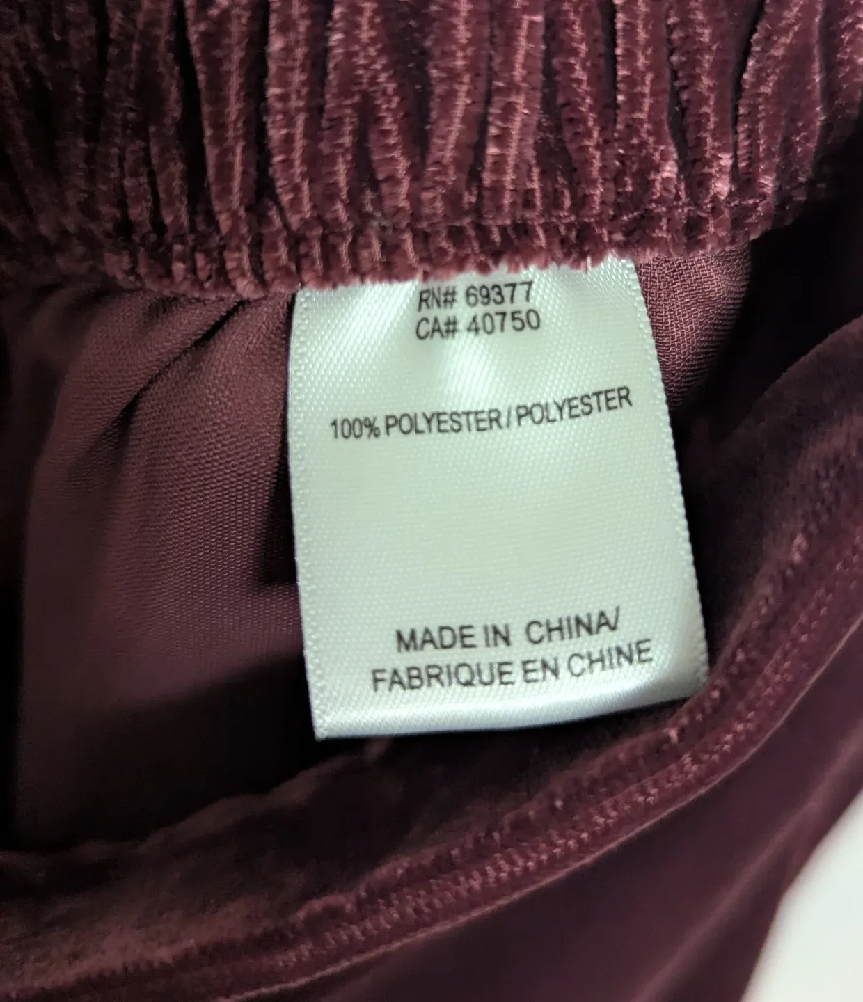 Wynne Collection Velvet Pants - Size Women's Medium image indicator(4)