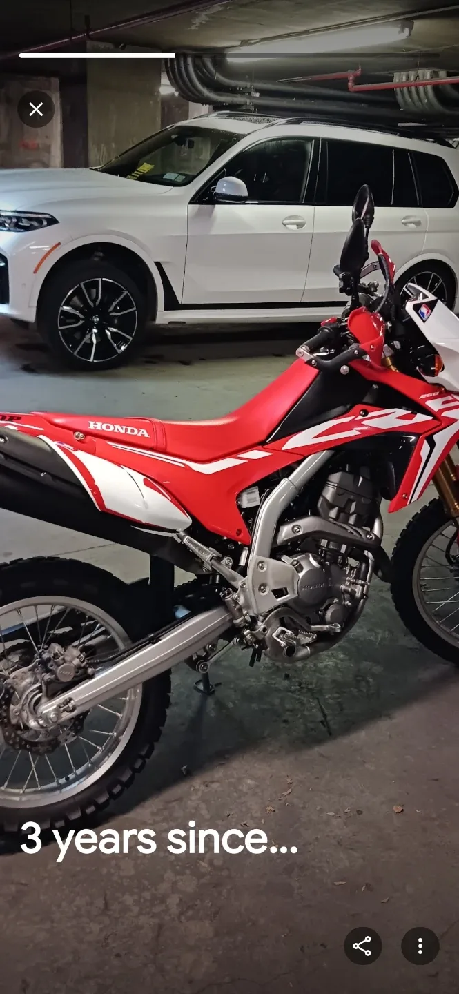 Honda CRF250L Motorcycle - Red & White