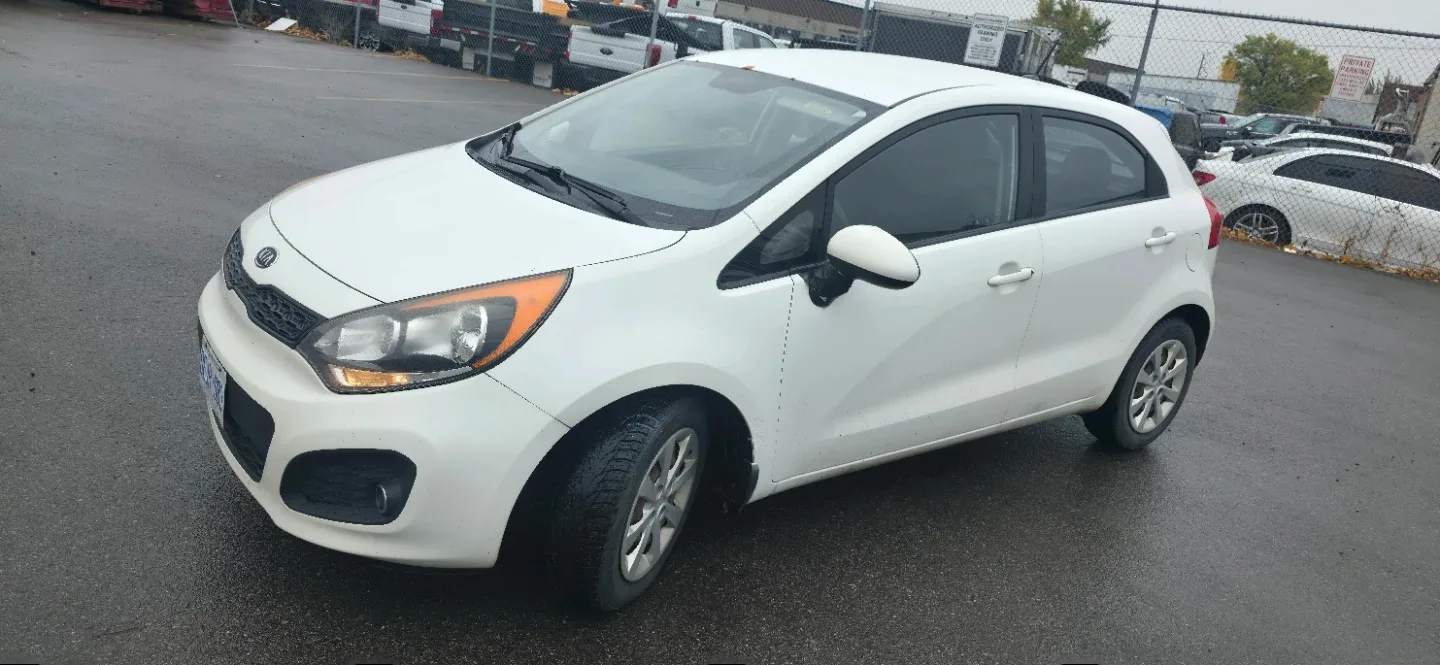 White 2014 Kia Rio 5-Door Hatchback image indicator(2)