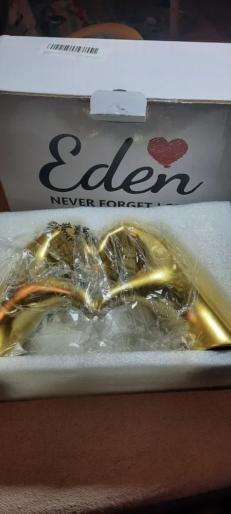 New Eden Eternal Heart Hands Sculpture - Gold image indicator(2)