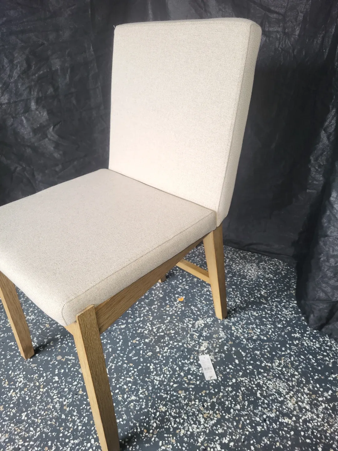 Upholstered Dining Chair - Beige Fabric image indicator(2)