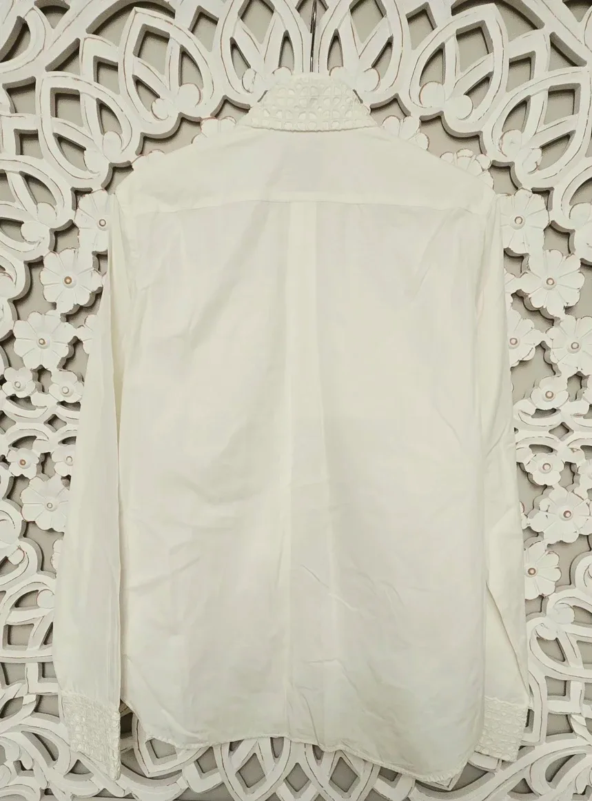 Joyce by Romeo Gigli White Shirt - Size 50 image indicator(3)