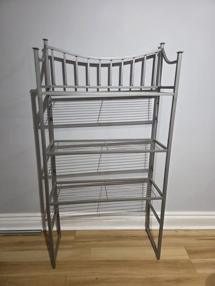 Grey Metal 4-Tier Shelf - photo 3