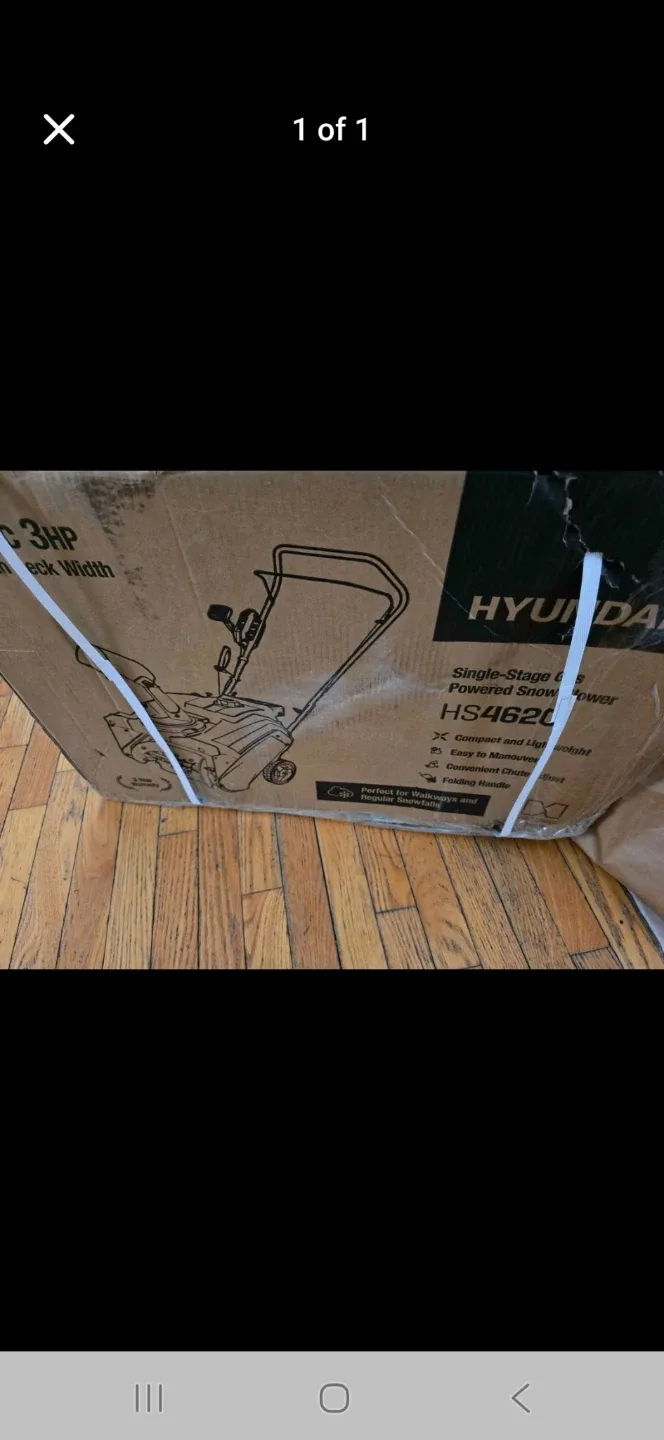 Snow blower brand new 1 stage gas