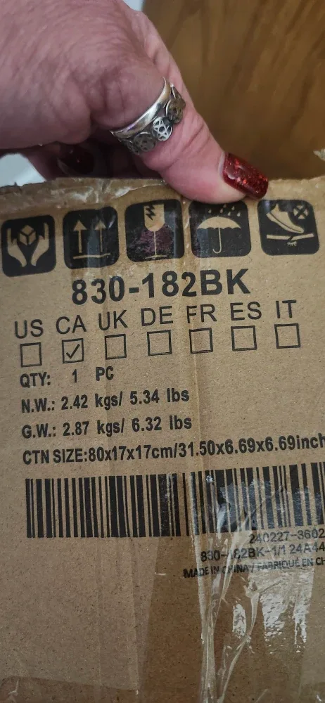 HOMCOM 6ft Black Tinsel Christmas Tree - NEW image indicator(4)