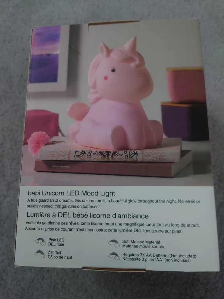 Babi Unicorn LED Mood Light - New Large Size image indicator(3)