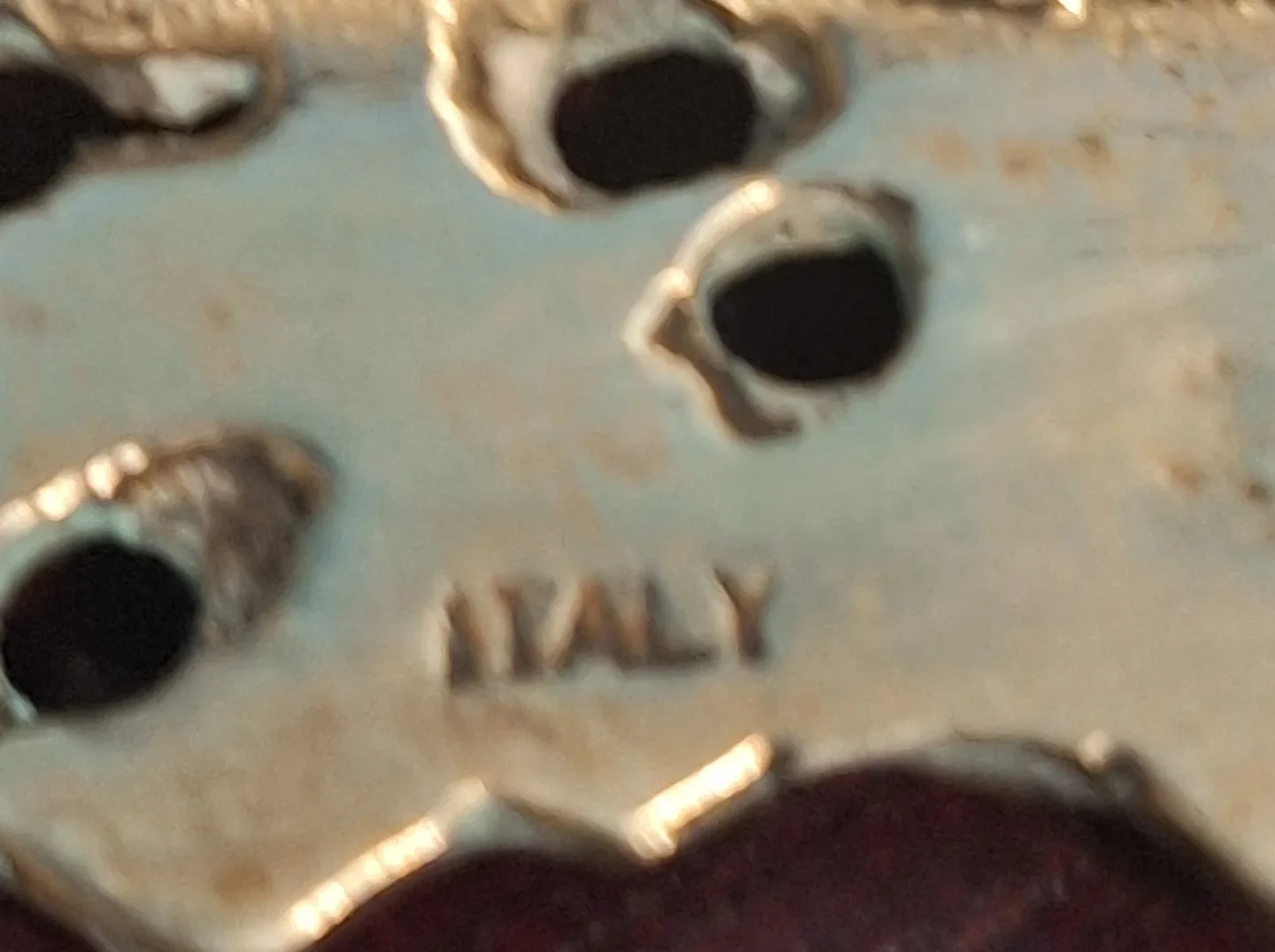 Vintage Ornate Brass Picture Frame - Made in Italy image indicator(4)