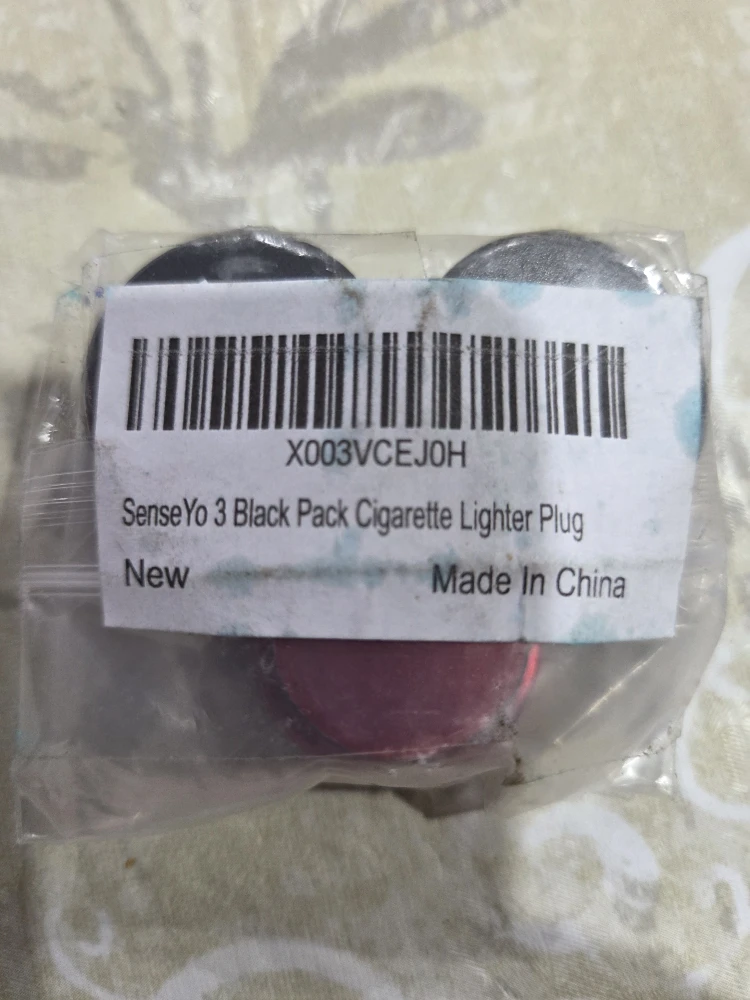 New SenseYo 3 Black Pack Cigarette Lighter Plug - photo 2