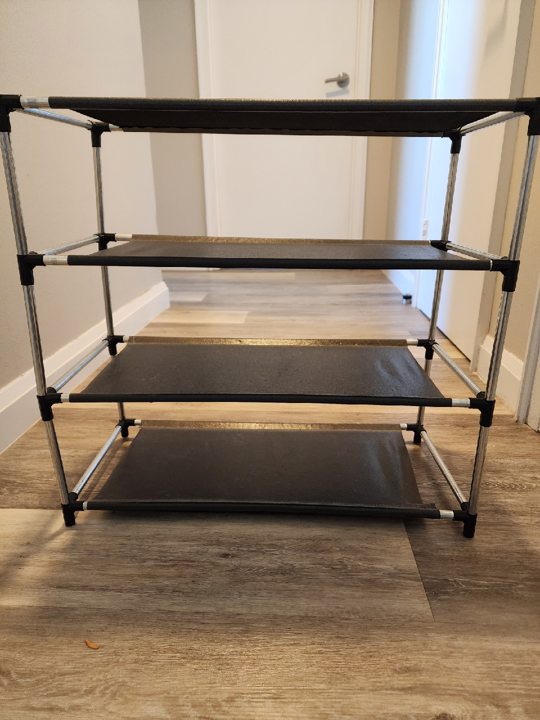 4-Tier Shoe Rack - Black - photo 2