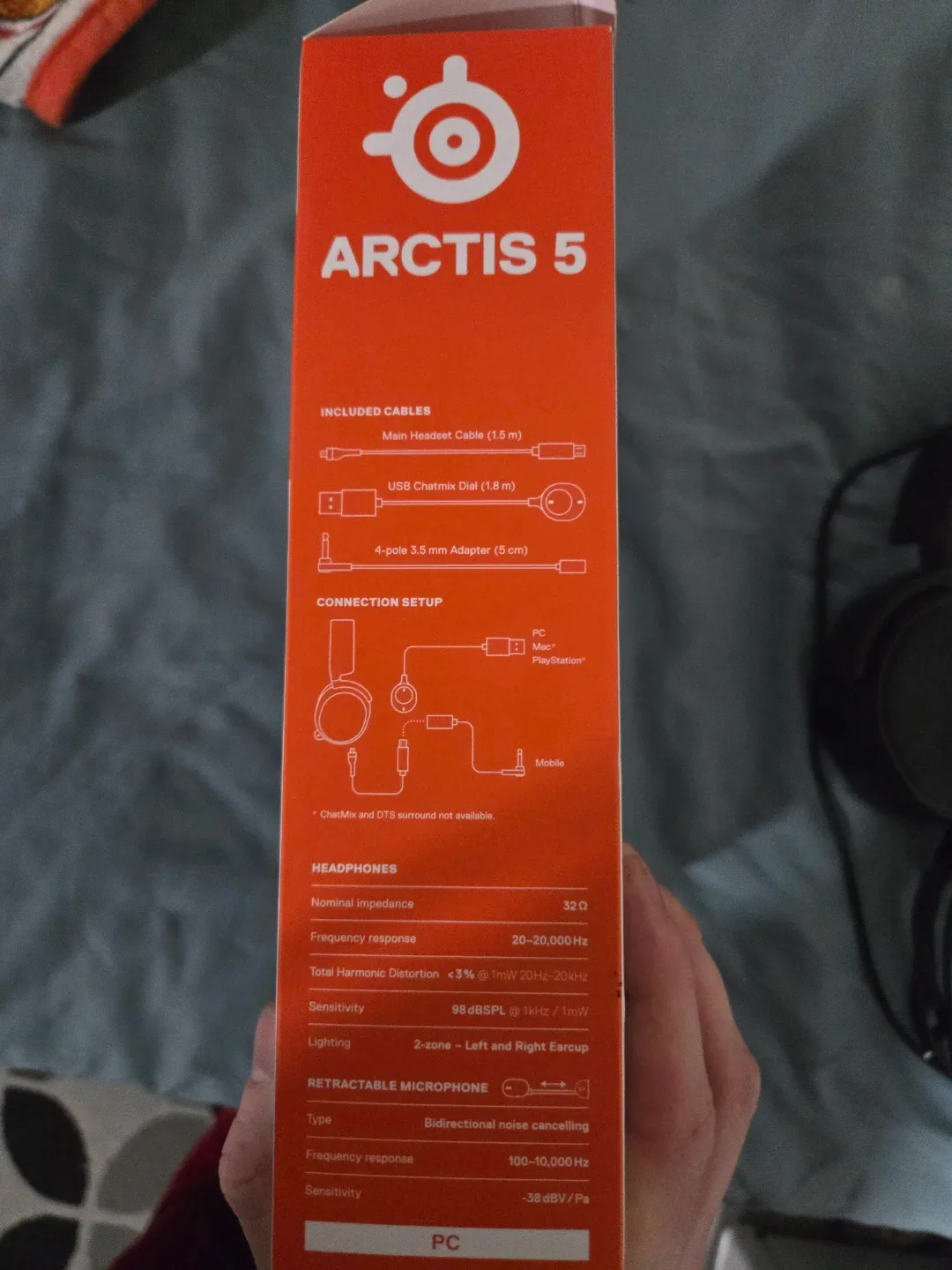 SteelSeries Arctis 5 Gaming Headset - Like New! image indicator(3)