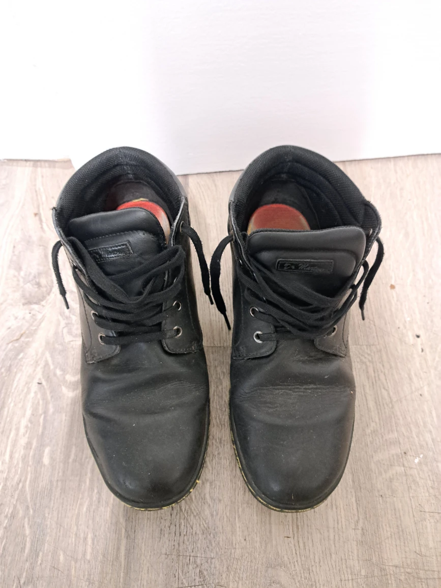 Dr. Martens Black Leather Boots - US 12