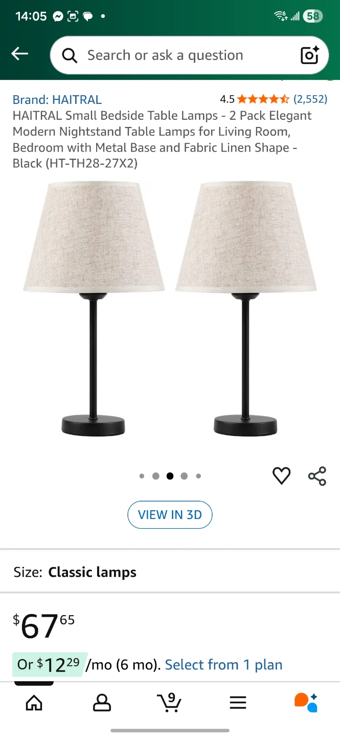 HAITRAL Bedside Table Lamp - photo 2