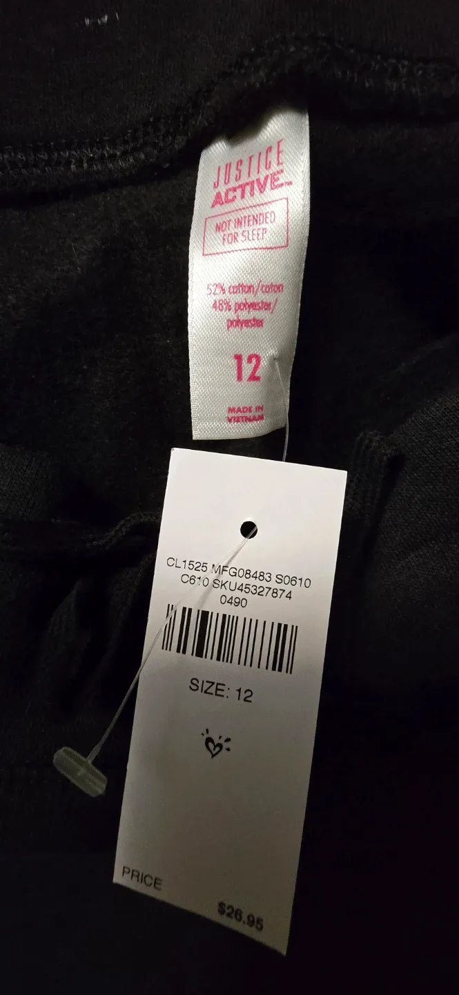 NEW! Girl's Justice Joggers! - Size 12 Youth image indicator(10)