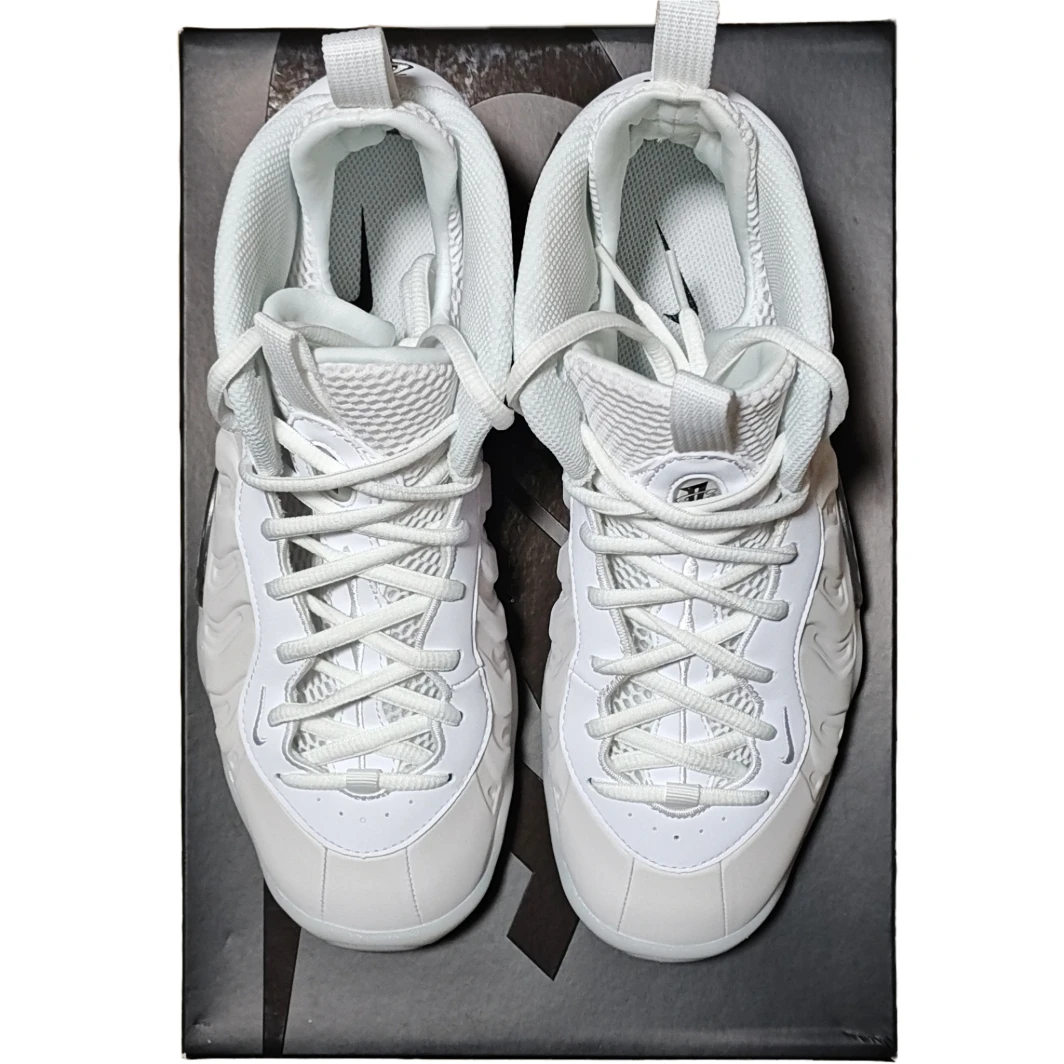 *NIB* 6.5Y — Nike Little Posite One "Triple White" - photo 3