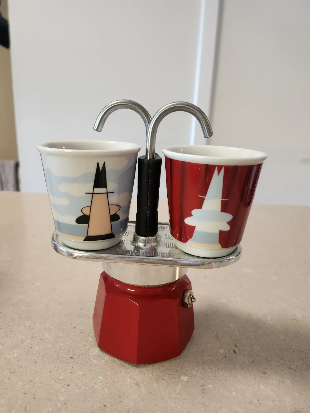 Bialetti Mini Express – 2-Cup Espresso Maker Set (Used Once)