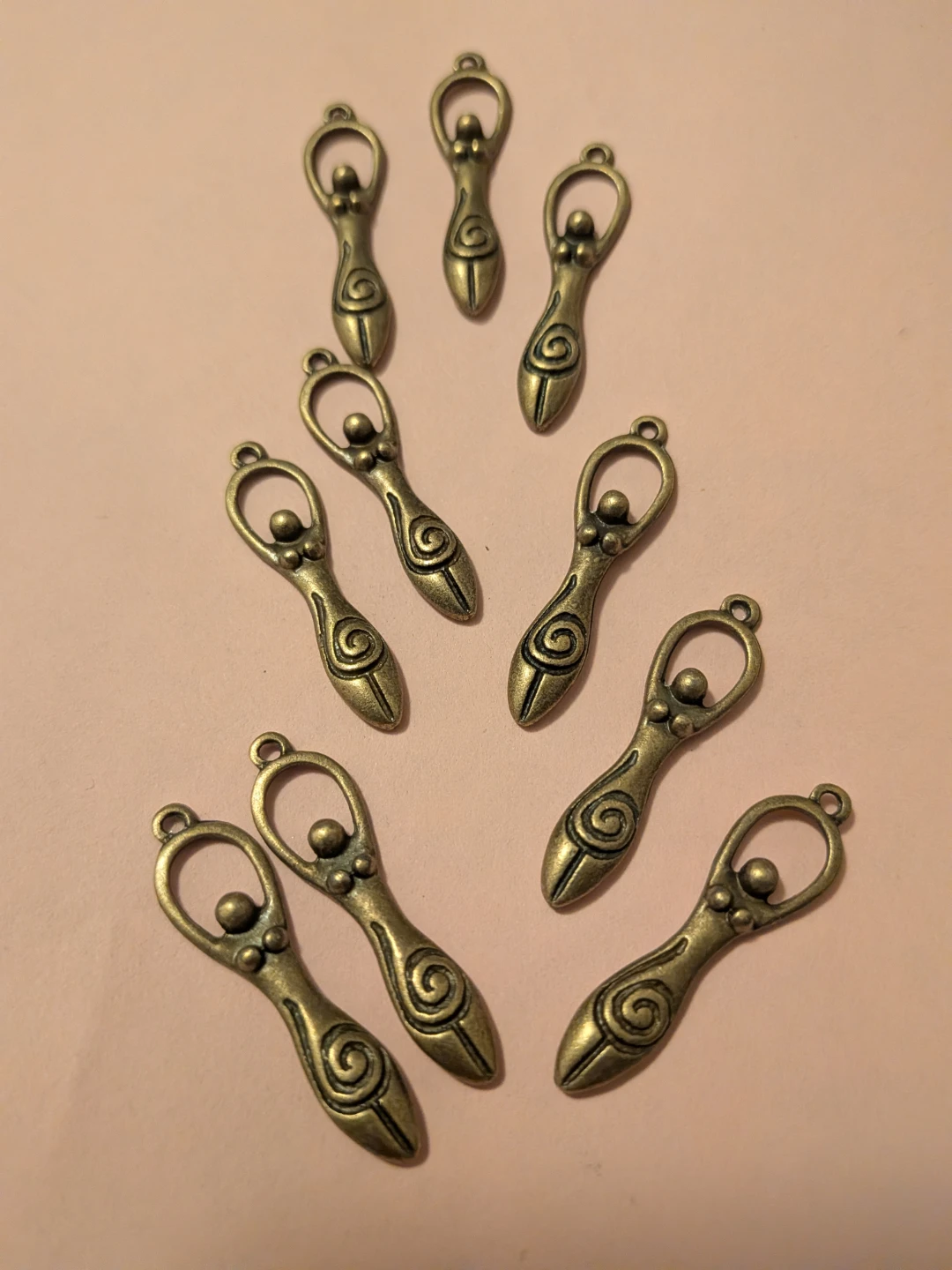 Ten new Goddess Charms - Bronze Tone, ALL 10 for $4 - photo 4