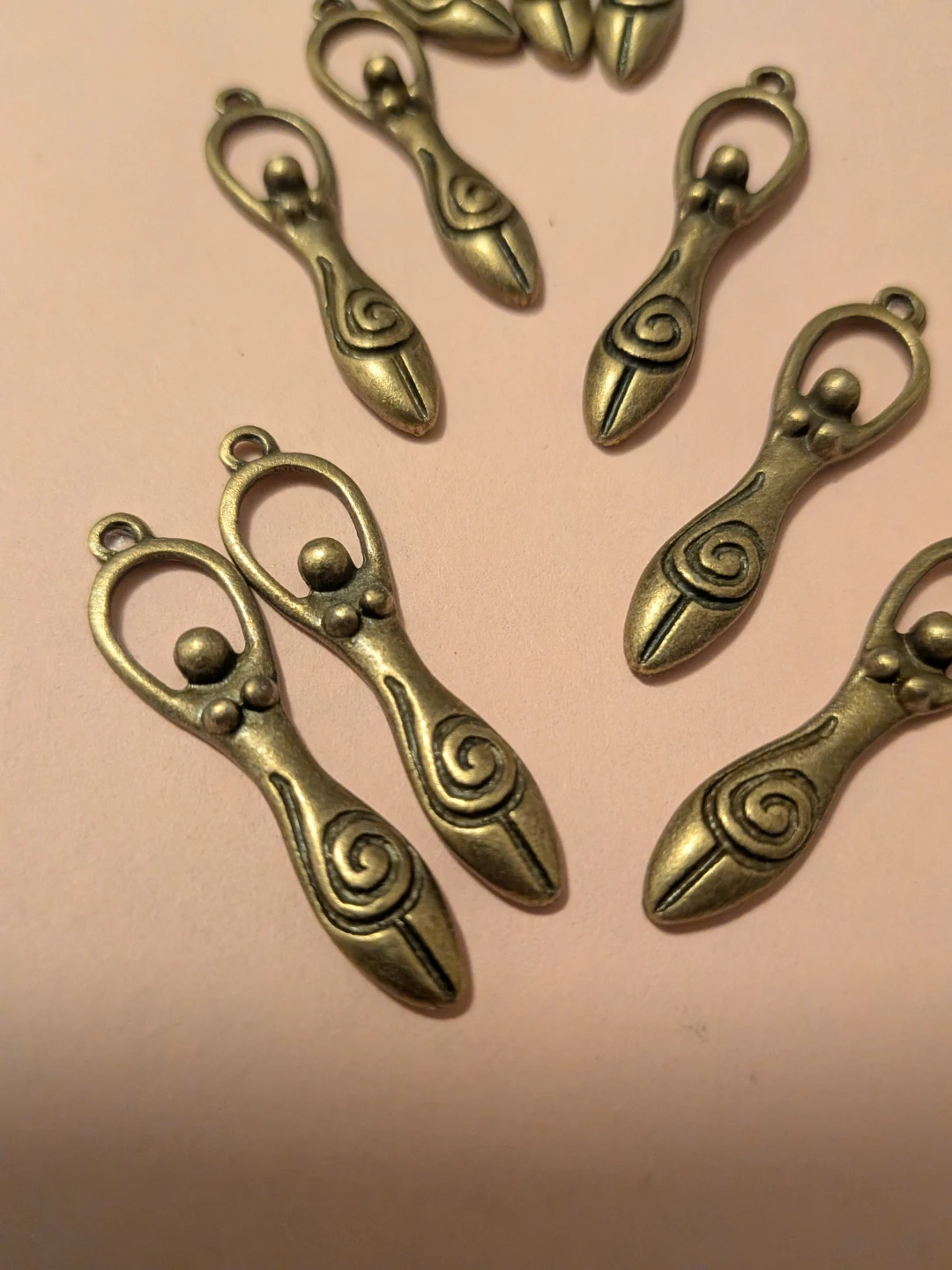 Ten new Goddess Charms - Bronze Tone, ALL 10 for $4 - photo 5
