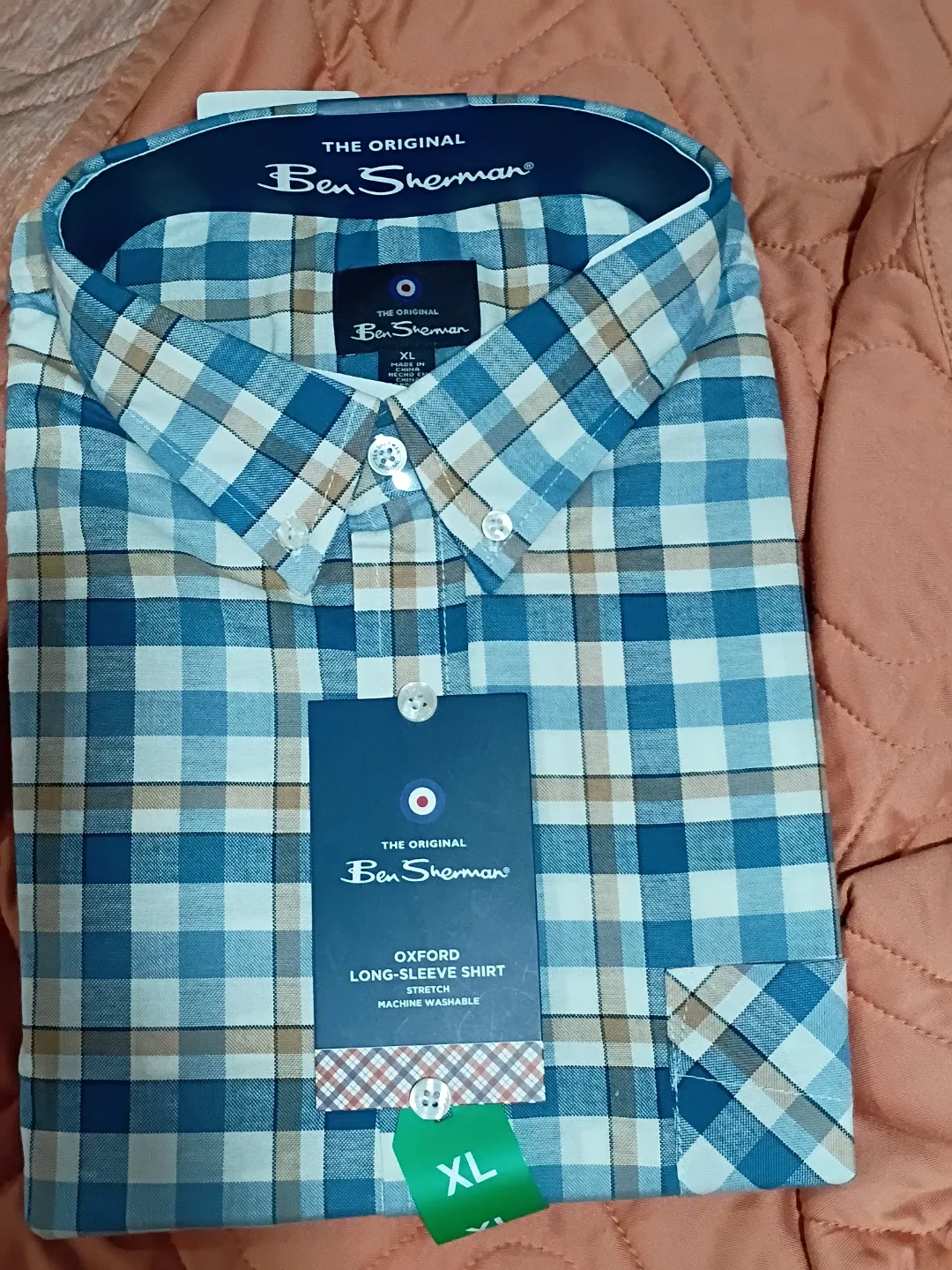 New Ben Sherman Oxford Long-Sleeve Shirt - XL