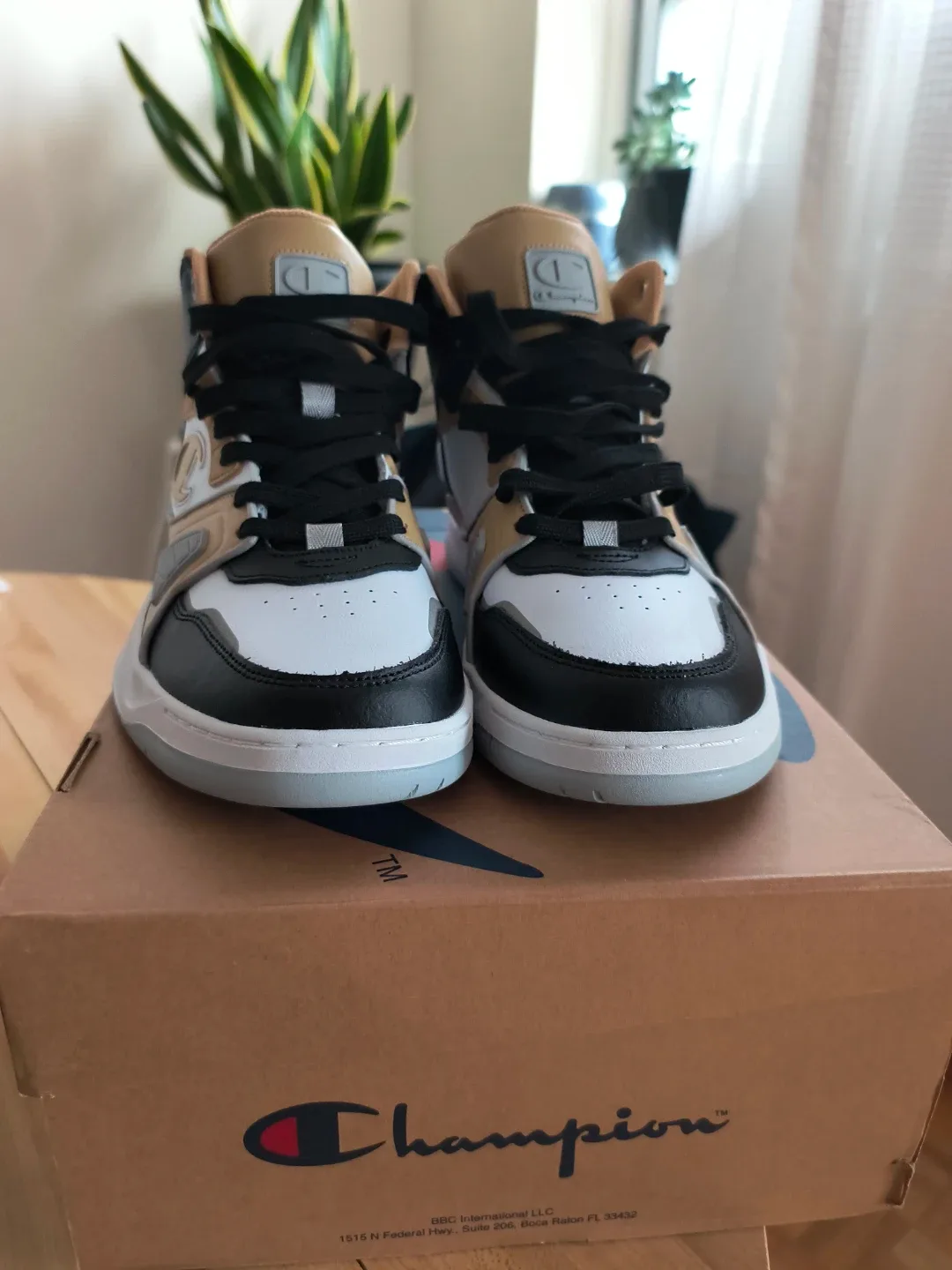 NEW Champion Rezone Drill Hi Sneakers - Size 12 Men image indicator(2)