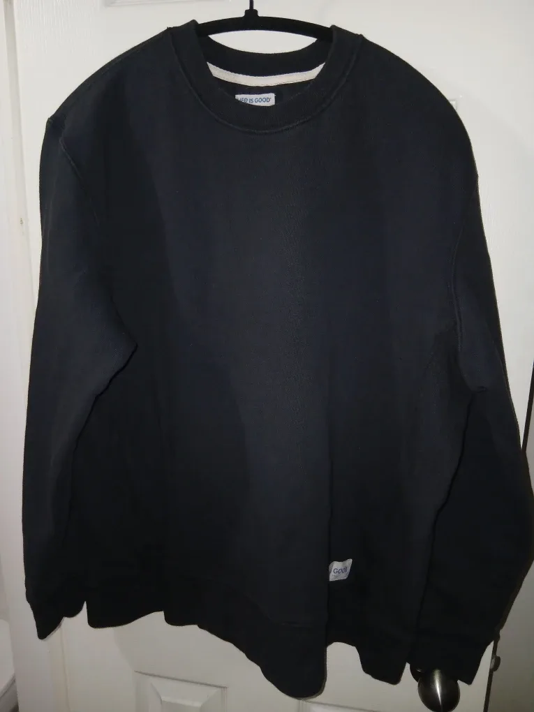 Life is Good Black Crewneck - Size L image indicator(2)