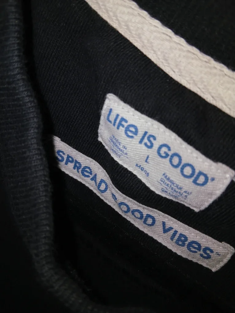 Life is Good Black Crewneck - Size L image indicator(3)