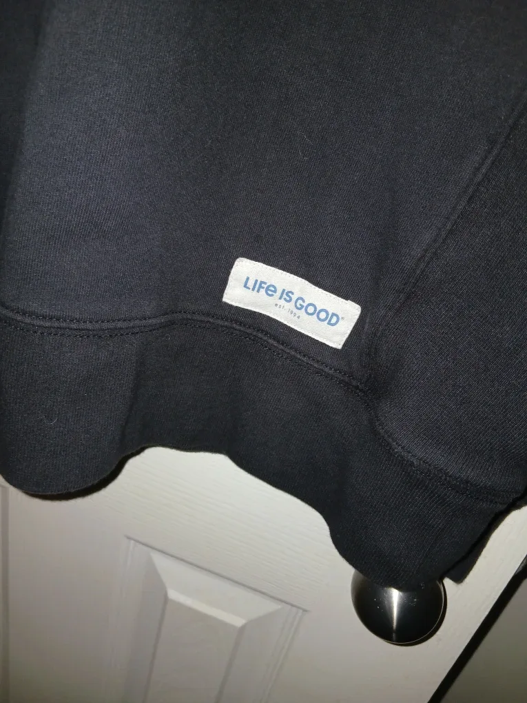 Life is Good Black Crewneck - Size L image indicator(4)