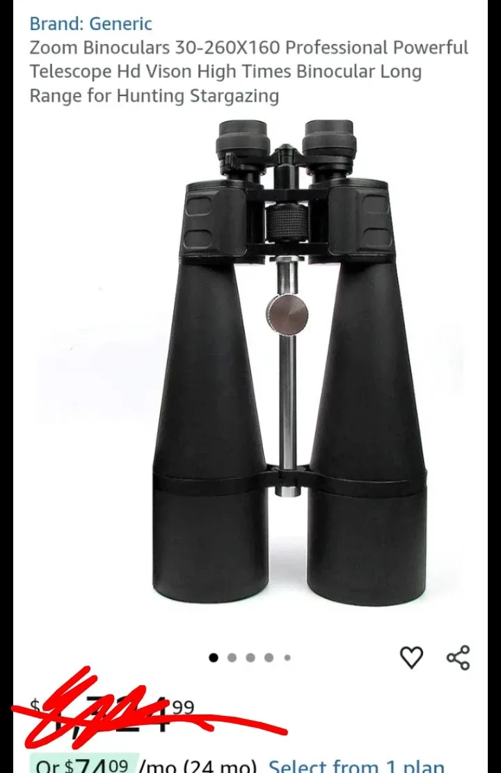 Hi-Zoom Binoculars 30-260X160 Professional Telescope image indicator(6)