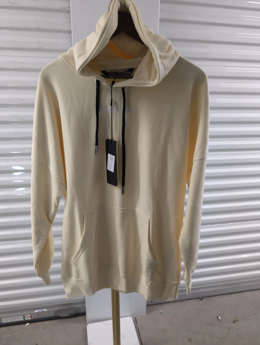 New Palm Angels Cream Hoodie