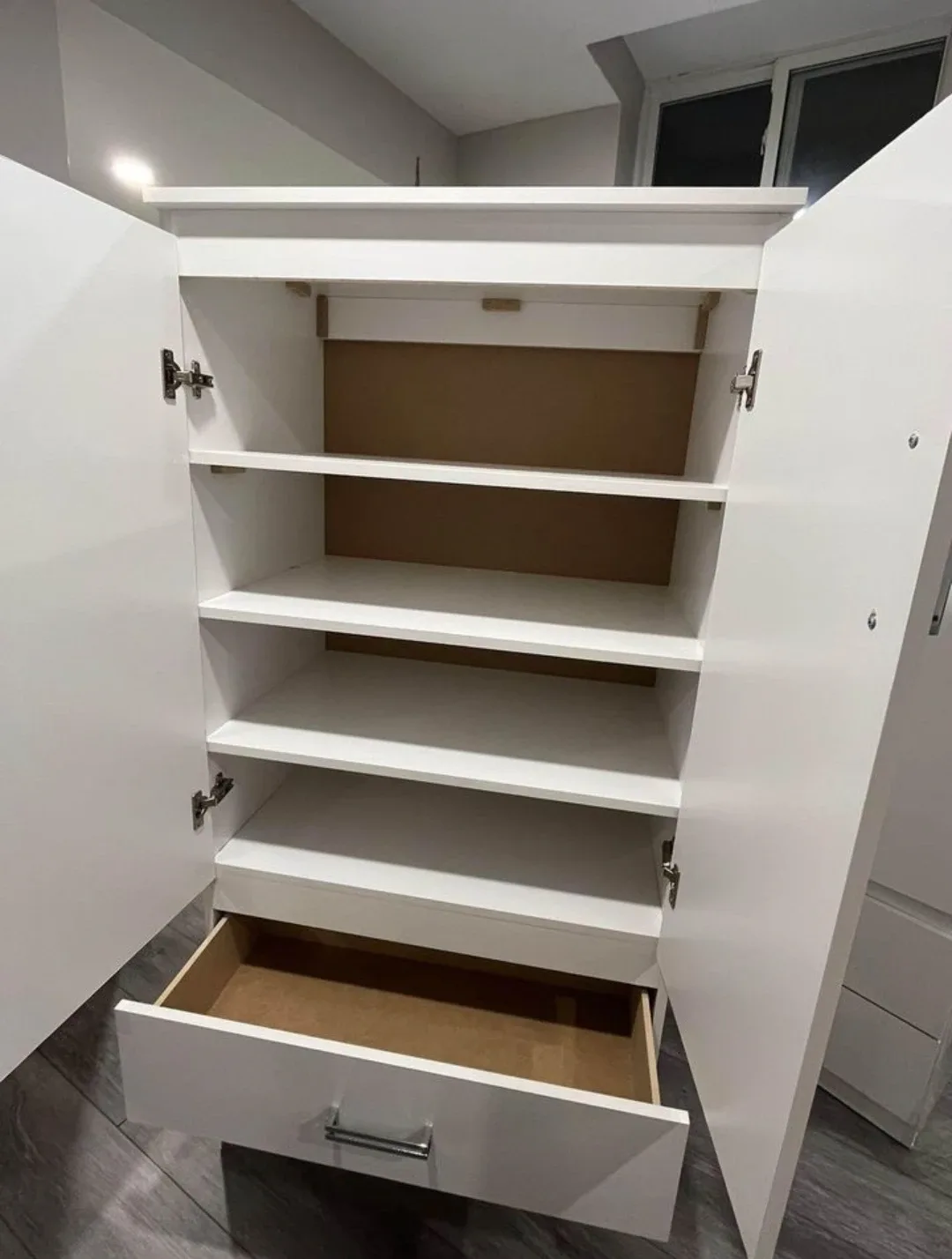 White Wardrobe with Drawers image indicator(7)